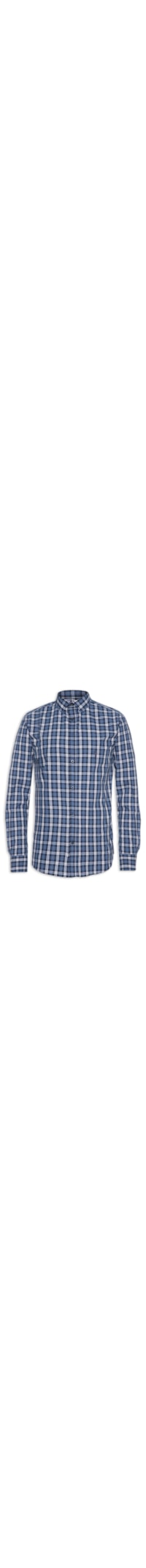 Camisa Masculina Manga Longa - Azul
