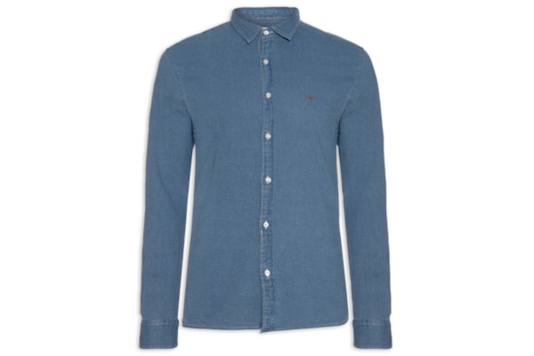 Camisa Masculina Manga Longa - Azul