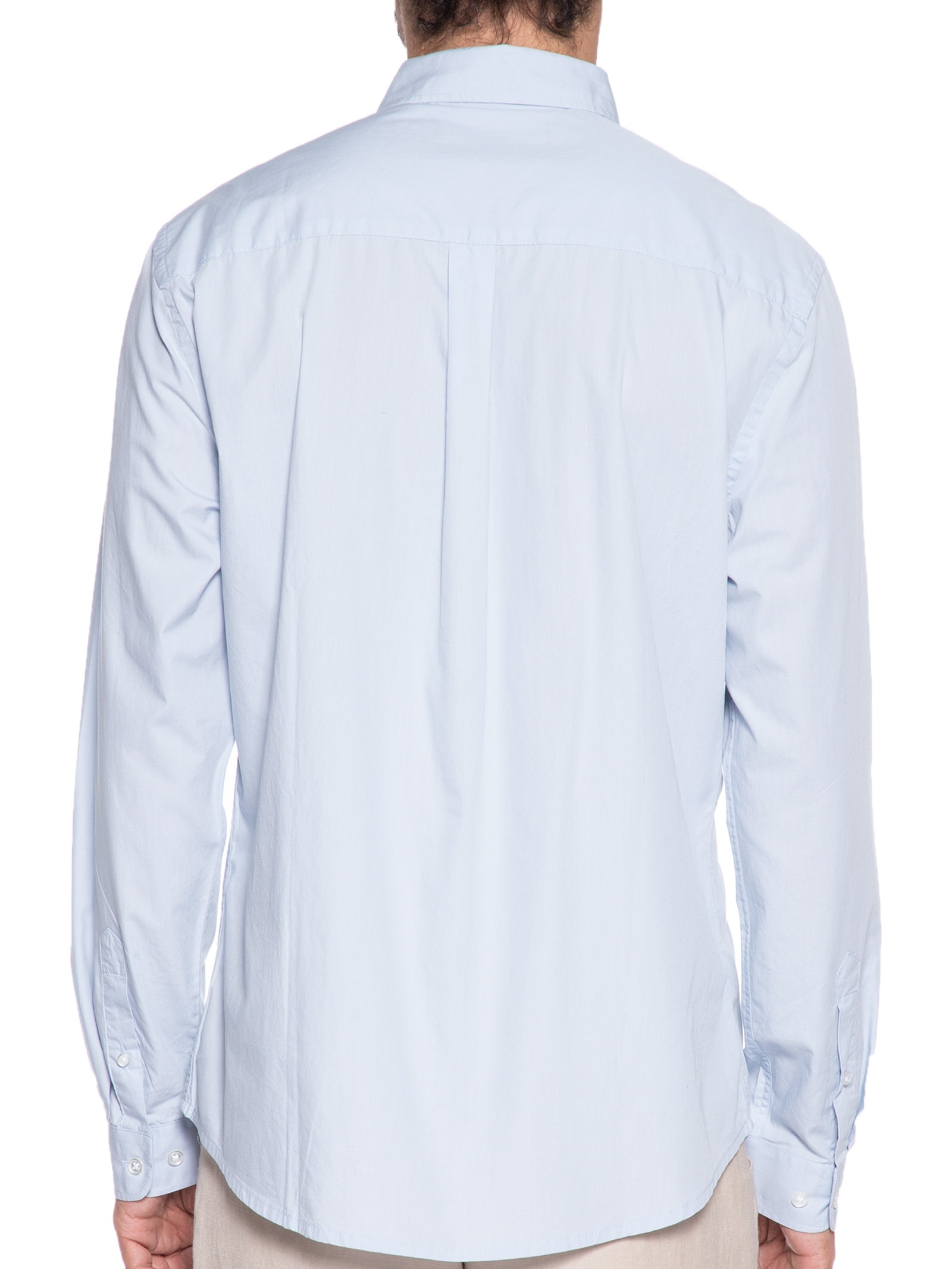 Camisa Masculina Manga Longa Azul Hering