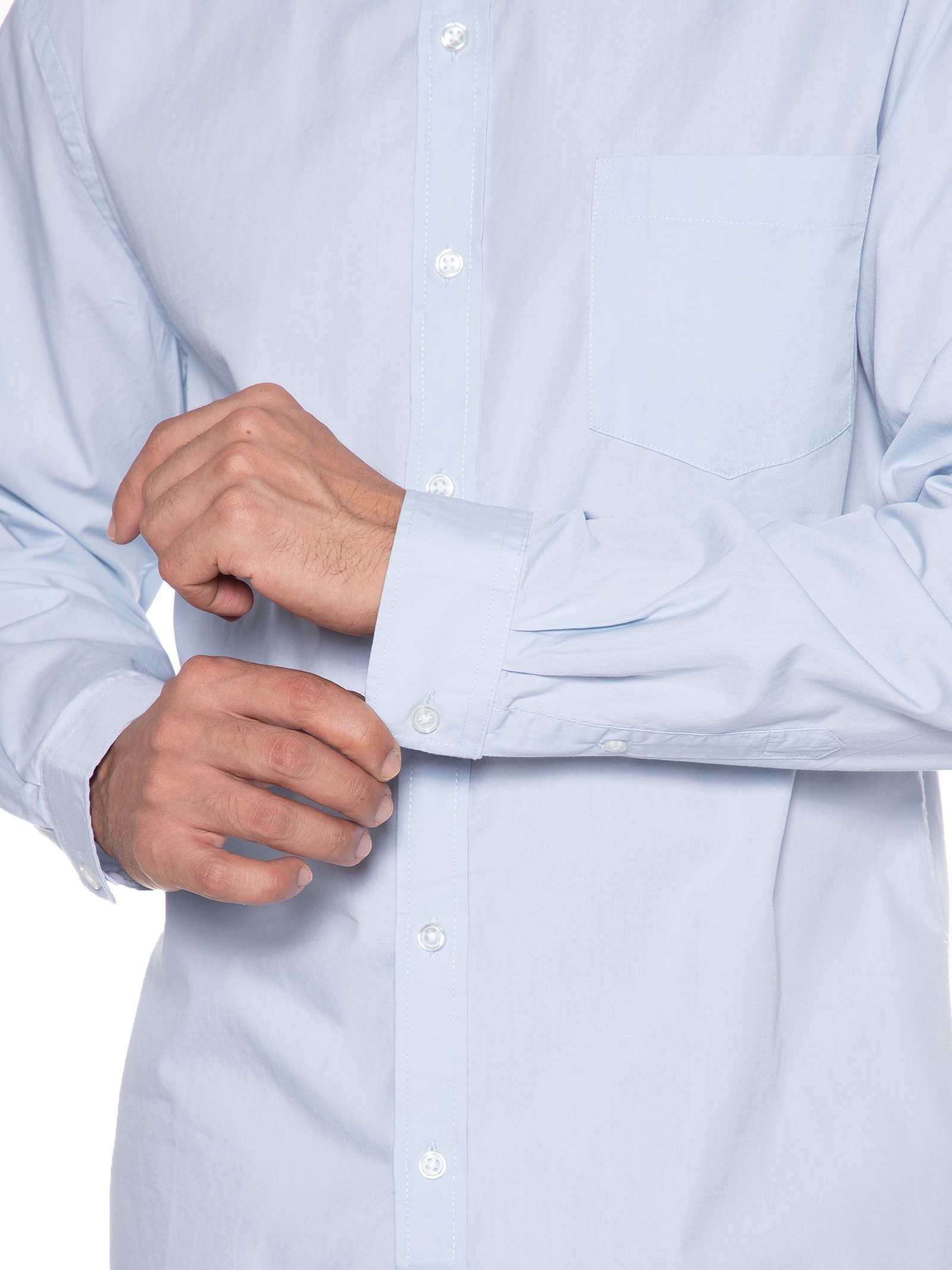 Camisa Masculina Manga Longa Azul Hering