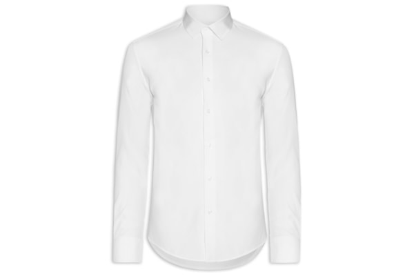 Camisa Masculina Manga Longa Básica - Branco