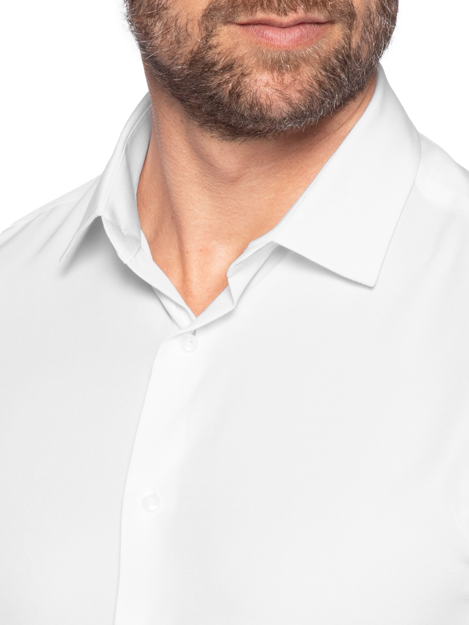 Camisa Masculina Manga Longa Básica Branco '2 Essential