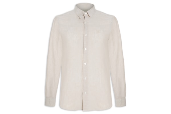 Camisa Masculina Manga Longa - Bege