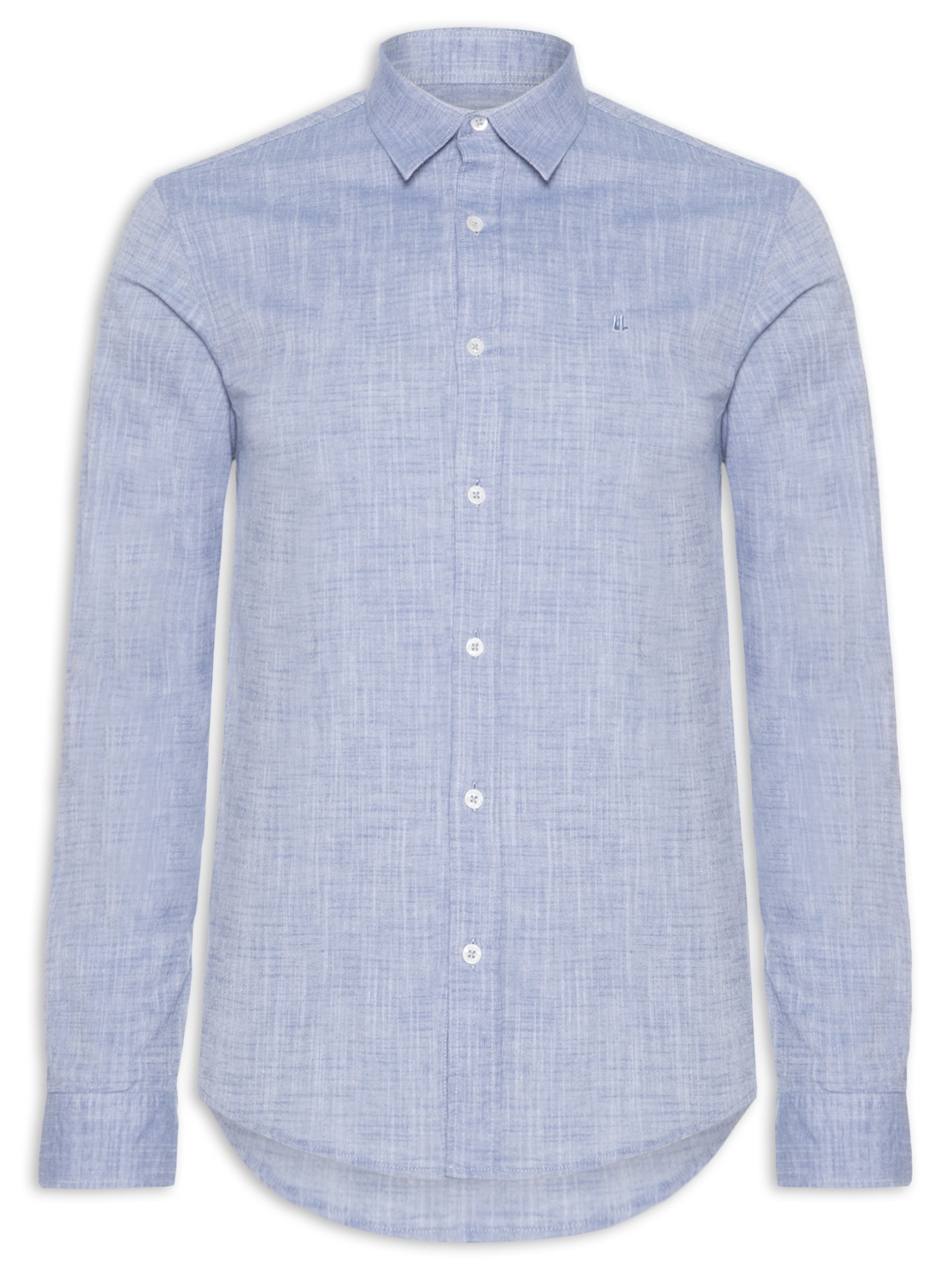 Camisa Masculina Manga Longa Buzios New Azul Foxton