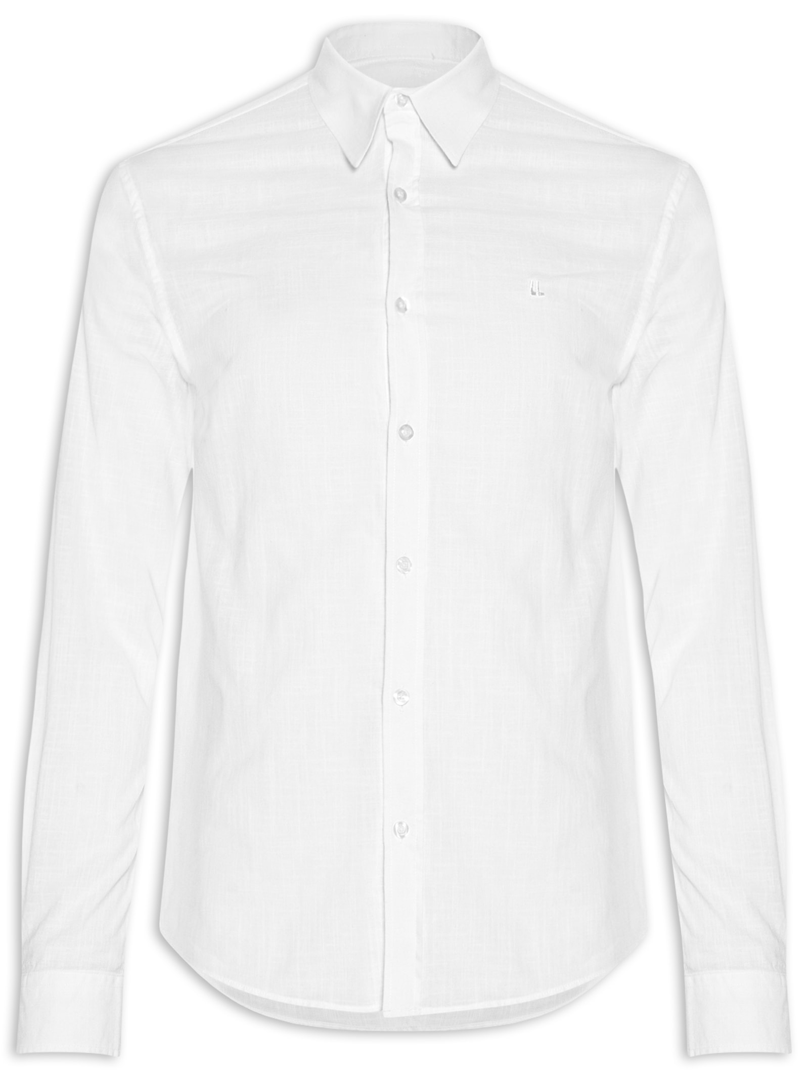 Camisa Masculina Manga Longa Buzios New Branco Foxton