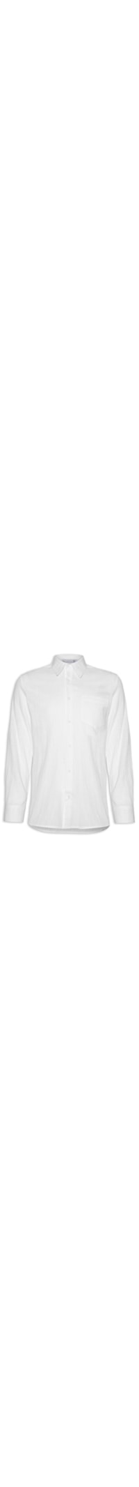 Camisa Masculina Manga Longa Casual Algodão - Branco