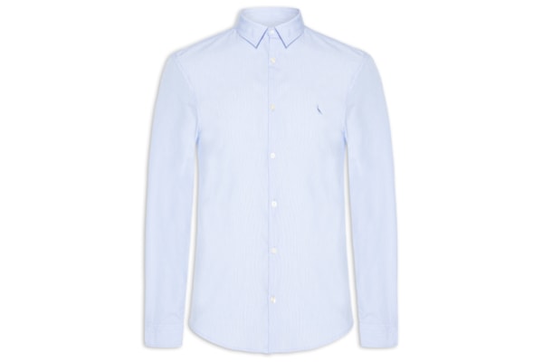 Camisa Masculina Manga Longa Cerrado - Azul