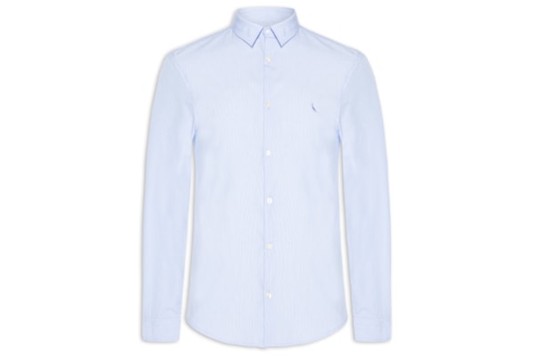 Camisa Masculina Manga Longa Cerrado - Azul