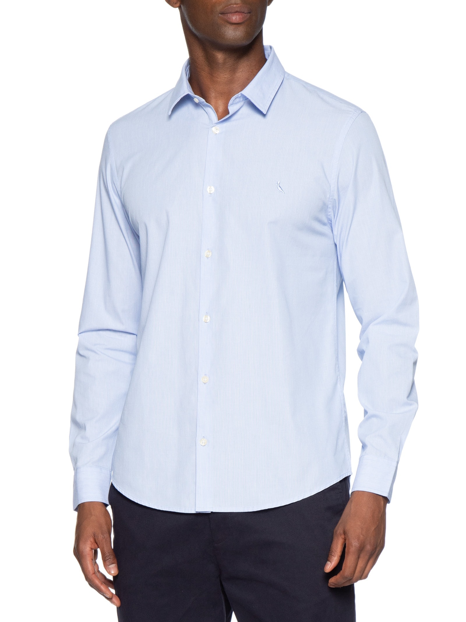 Camisa Masculina Manga Longa Cerrado Azul Reserva