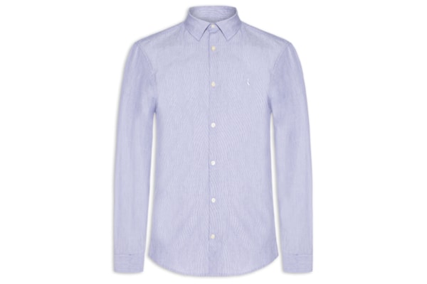 Camisa Masculina Manga Longa Cerrado - Azul