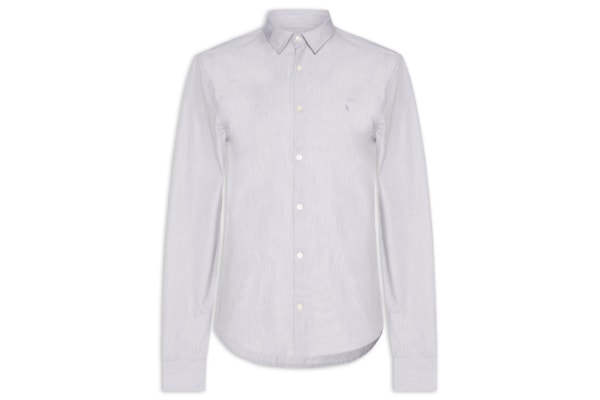 Camisa Masculina Manga Longa Cerrado - Cinza
