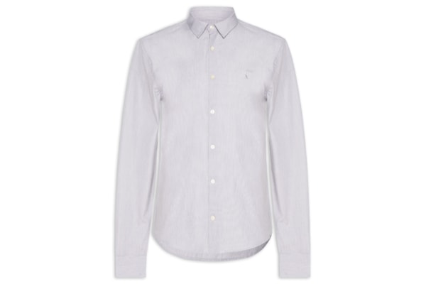 Camisa Masculina Manga Longa Cerrado - Cinza