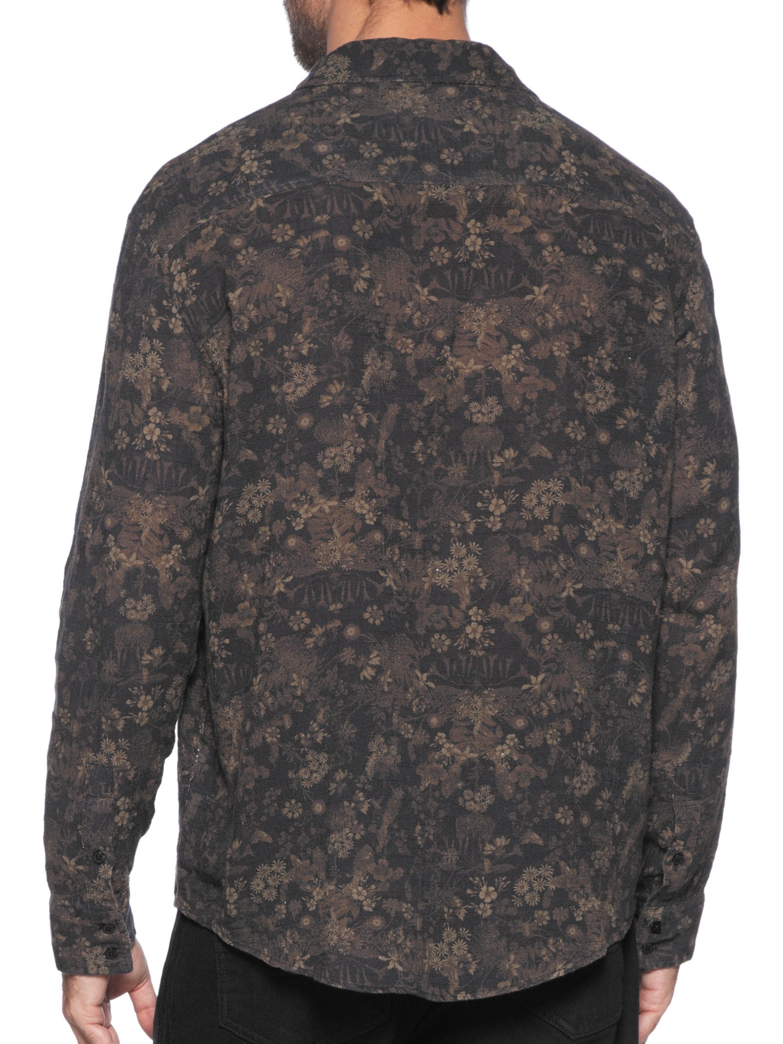 Camisa Masculina Manga Longa Ciclo Golden Preto Osklen