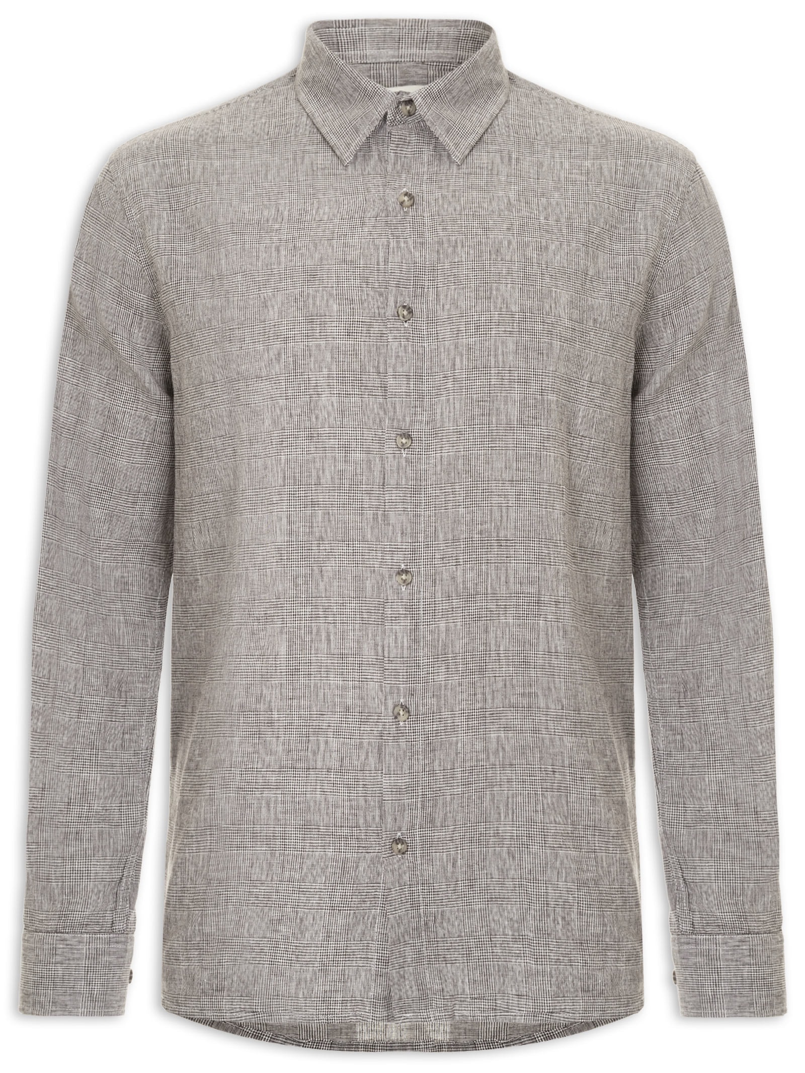 Camisa Masculina Manga Longa Cinza Hering