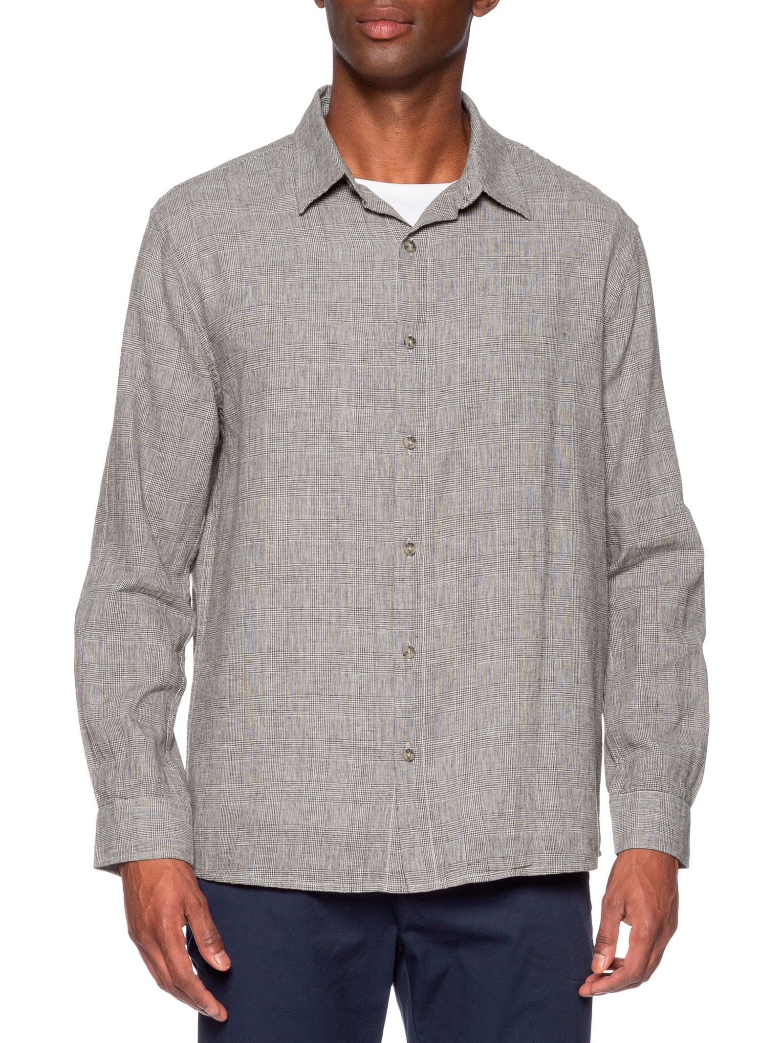 Camisa Masculina Manga Longa Cinza Hering