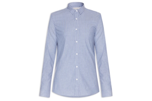 Camisa Masculina Manga Longa Classic Stripes - Azul