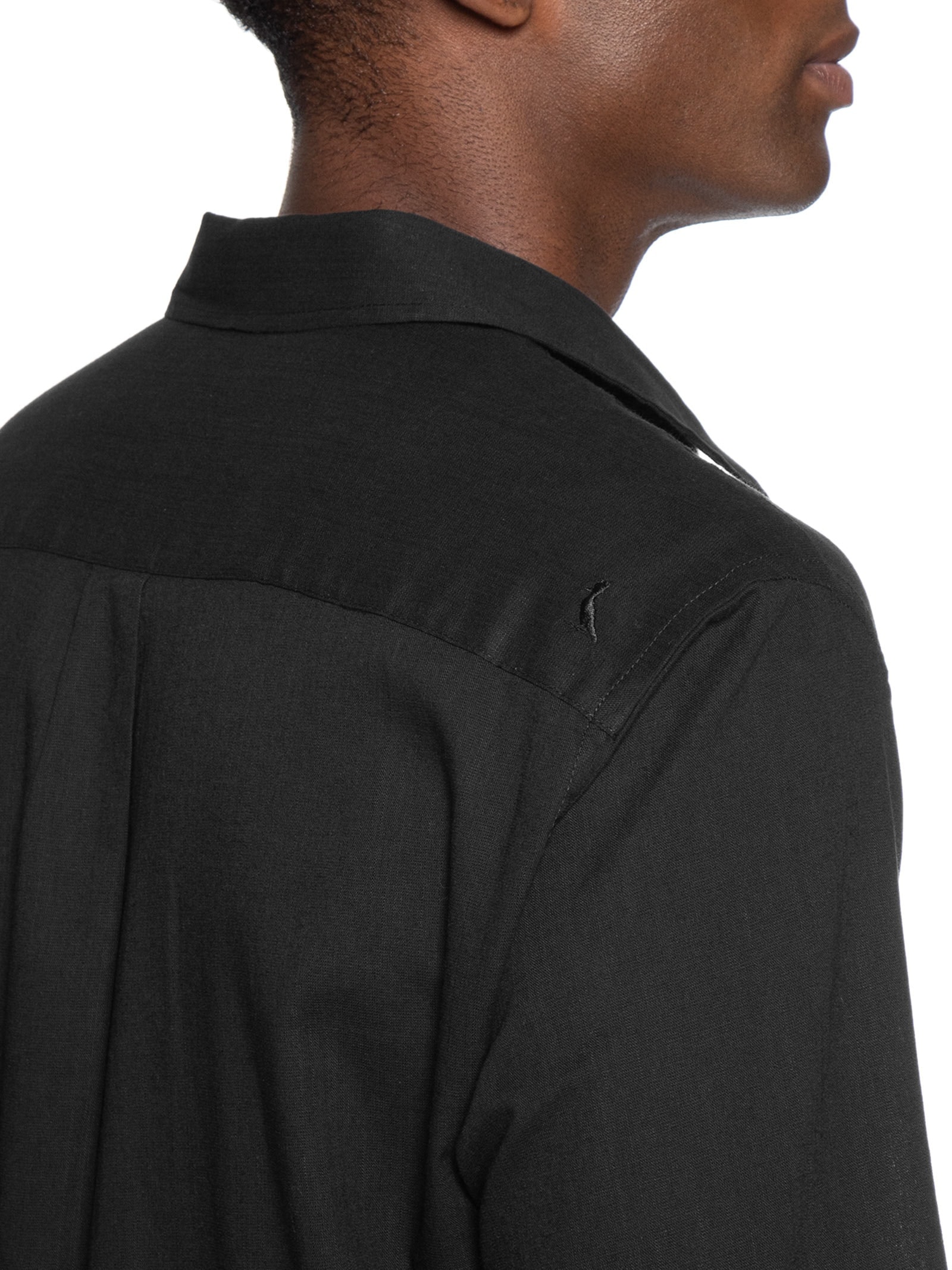 Camisa Masculina Manga Longa Como Preto Reserva