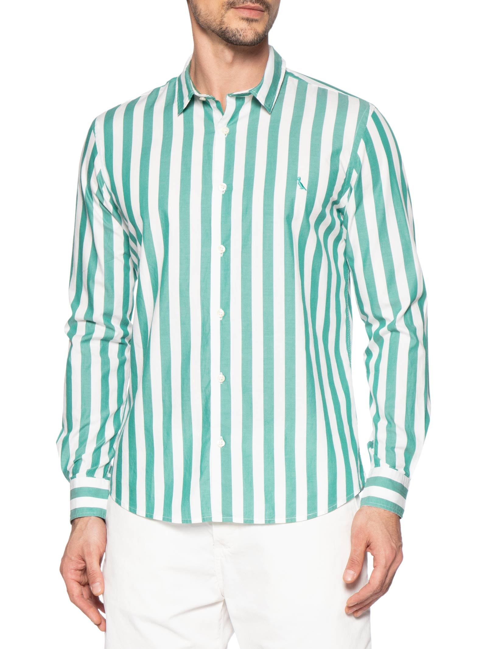 Camisa Masculina Manga Longa Erbe Co Verde Reserva