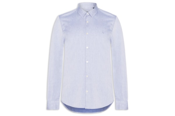 Camisa Masculina Manga Longa Kiro - Azul