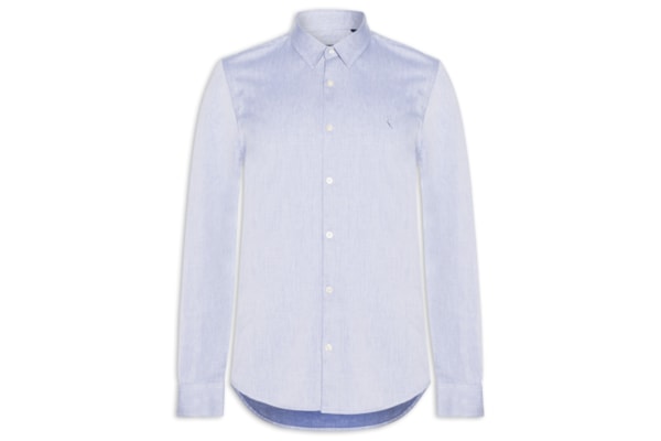 Camisa Masculina Manga Longa Kiro - Azul