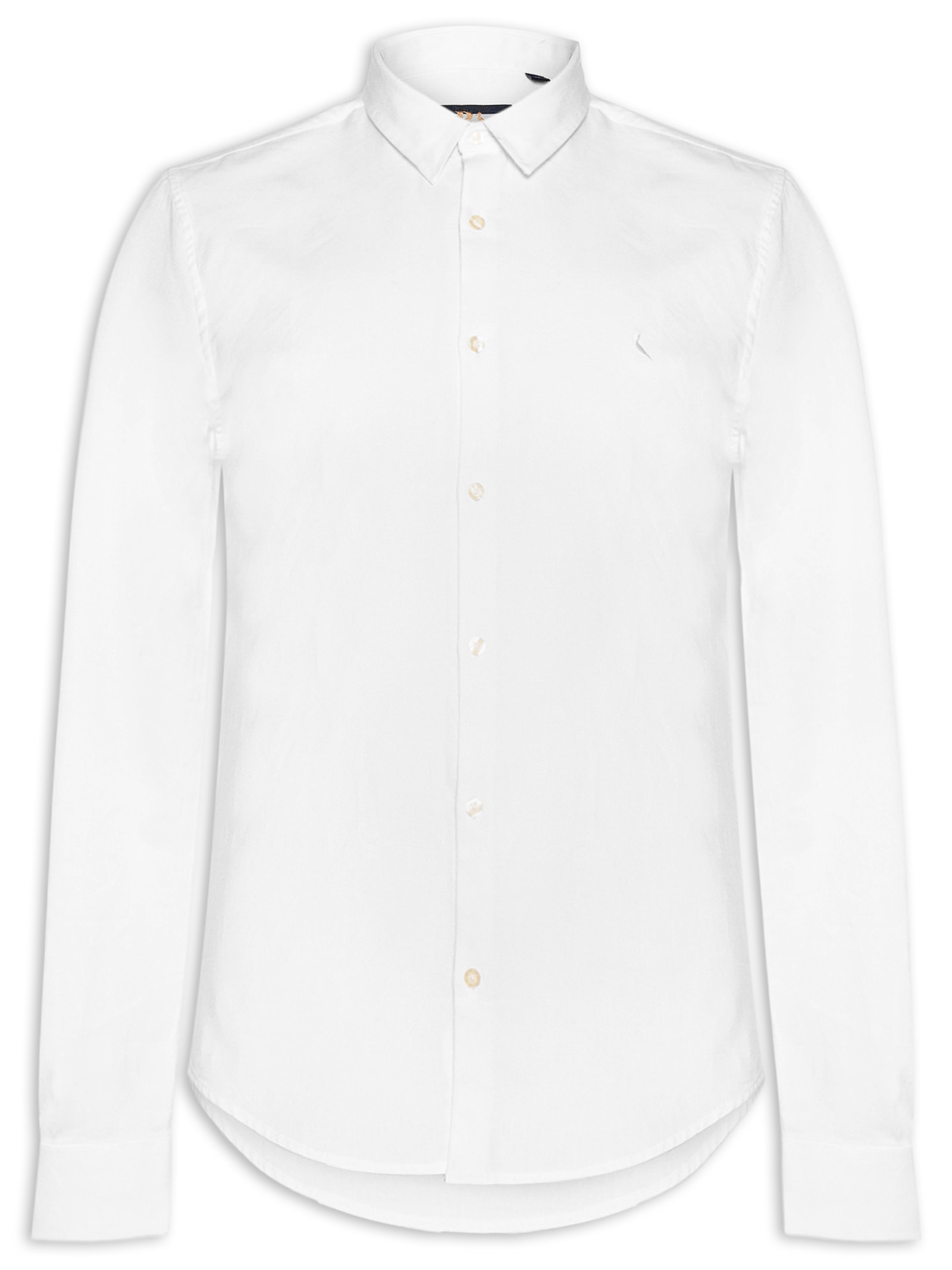 Camisa Masculina Manga Longa Kiro Branco Reserva
