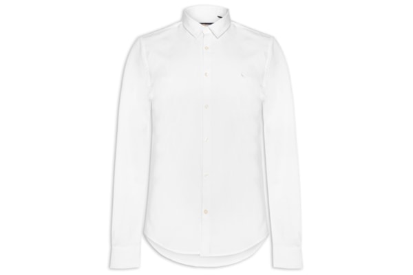 Camisa Masculina Manga Longa Kiro - Branco