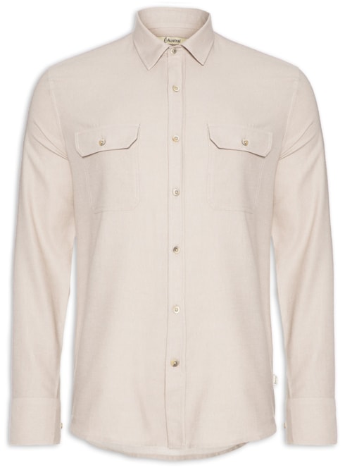 Camisa Masculina Manga Longa Lagos – Bege