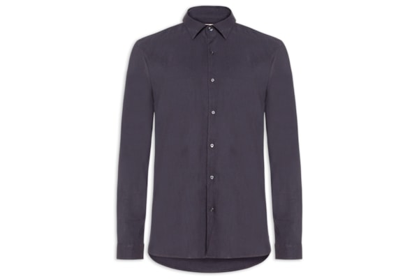 Camisa Masculina Manga Longa Linho Alvorada - Azul