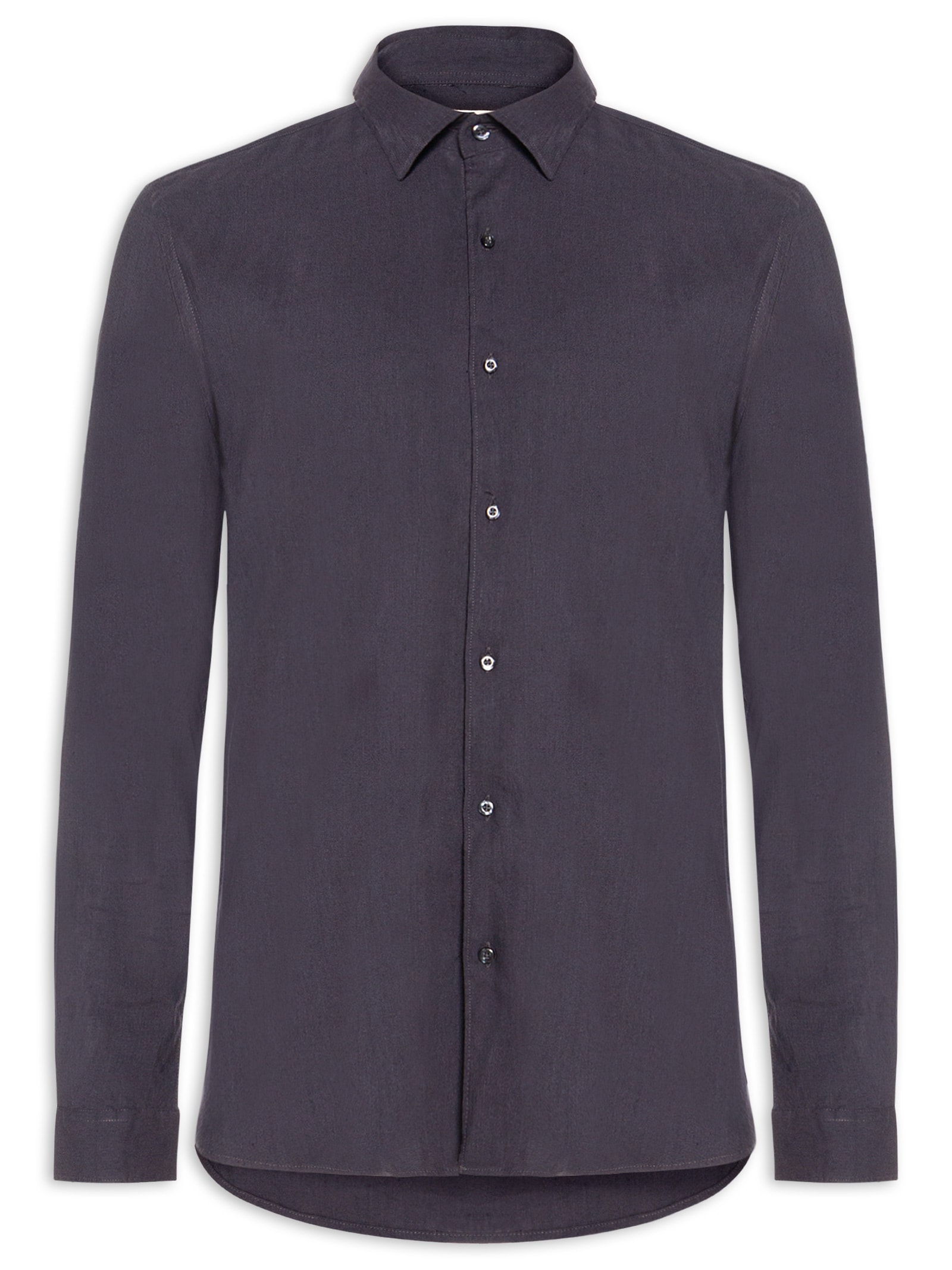 Camisa Masculina Manga Longa Linho Alvorada Azul Foxton