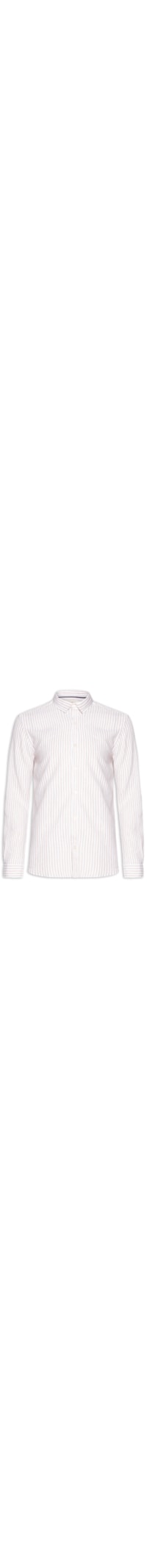 Camisa Masculina Manga Longa Linho Listra Atalaia - Bege