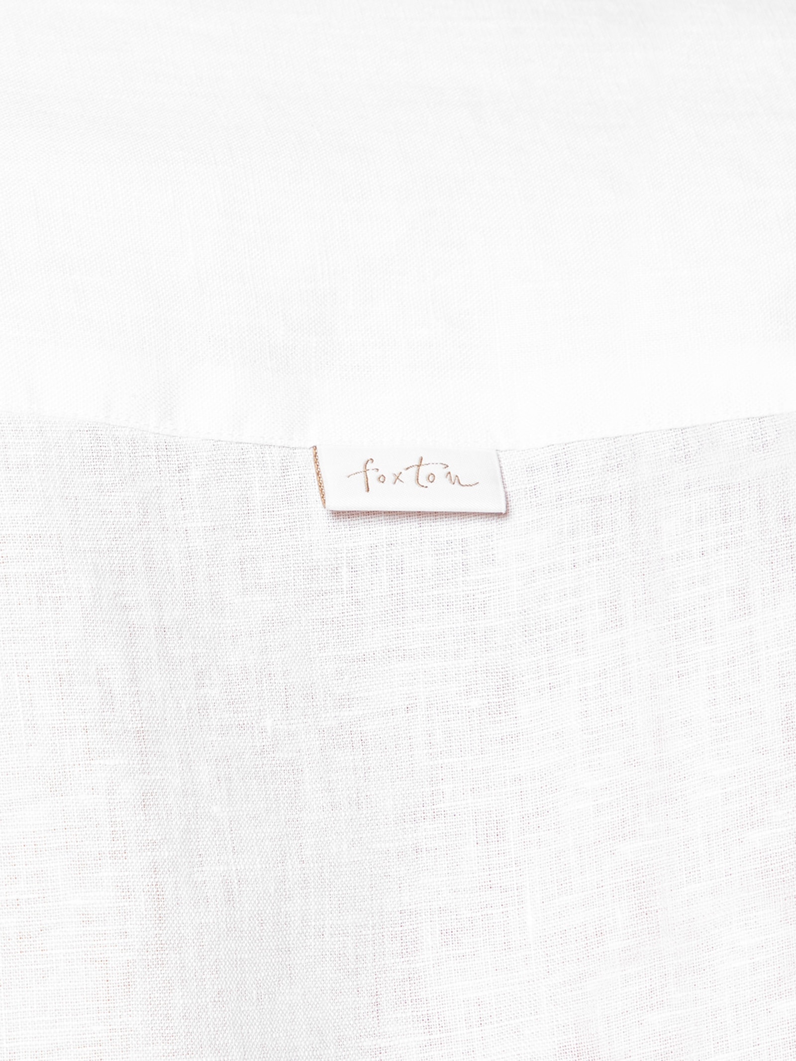 Camisa Masculina Manga Longa Linho Lumiar Branco Foxton