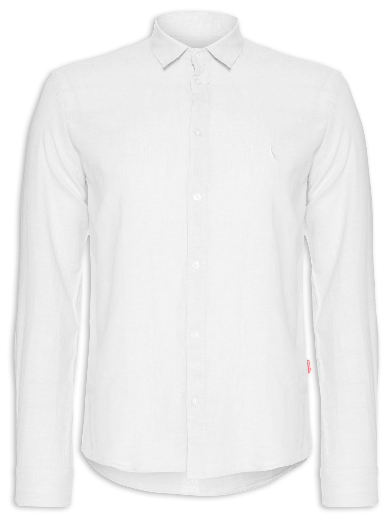 Camisa Masculina Manga Longa Linho Pienza Off White Reserva