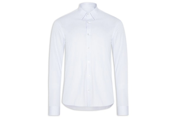 Camisa Masculina Manga Longa Listrada -  Azul 