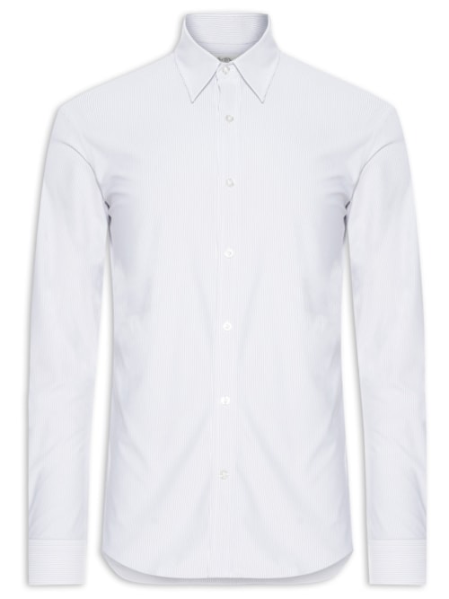 Camisa Masculina Manga Longa Listrada – Branco