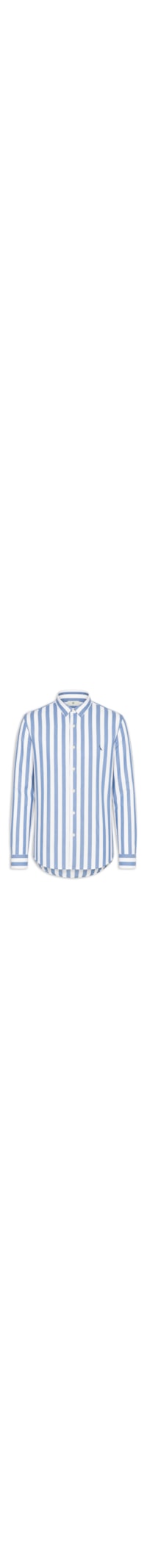 Camisa Masculina Manga Longa Listras Erbe Co - Azul