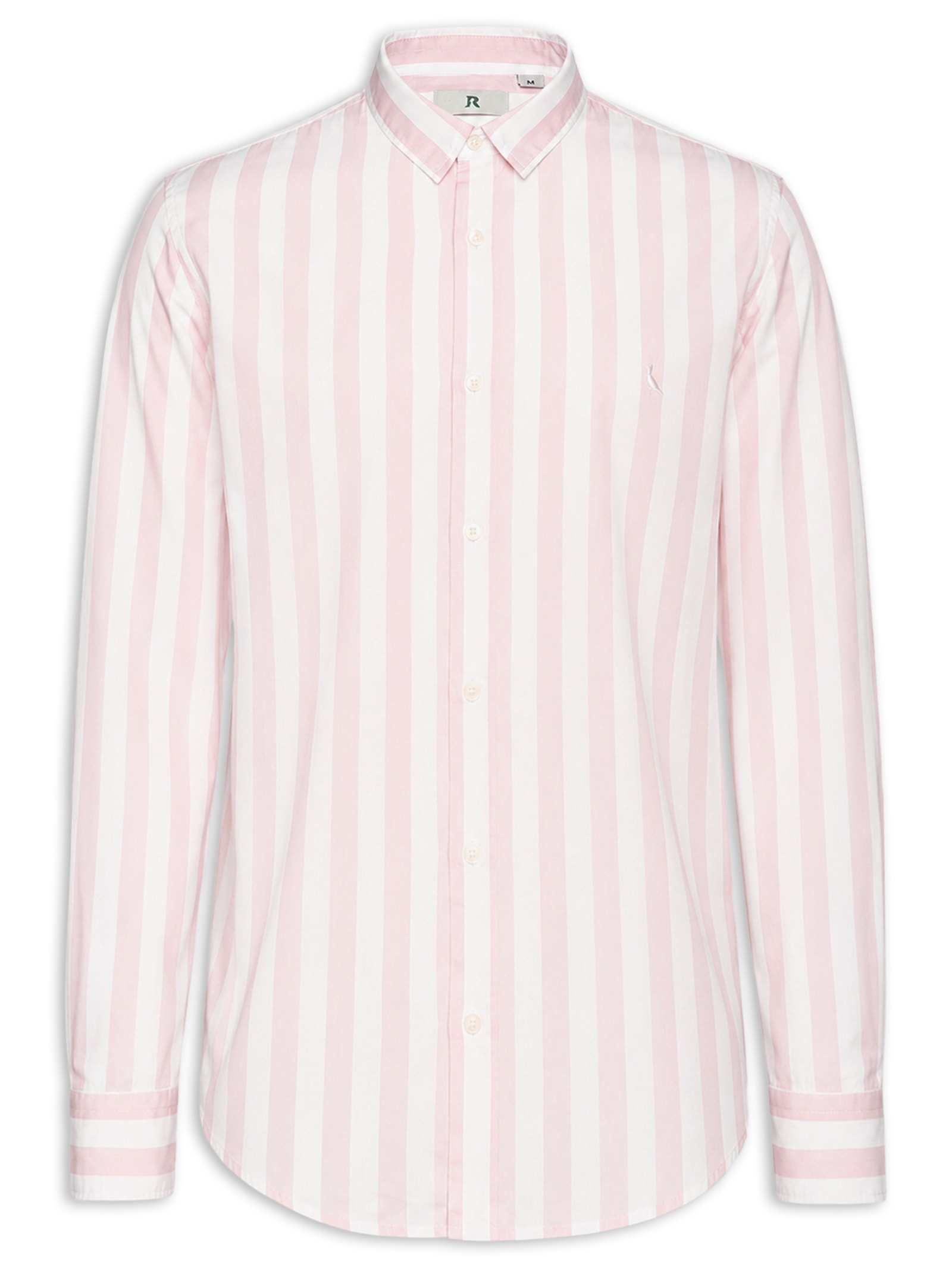 Camisa Masculina Manga Longa Listras Erbe Co Rosa Reserva