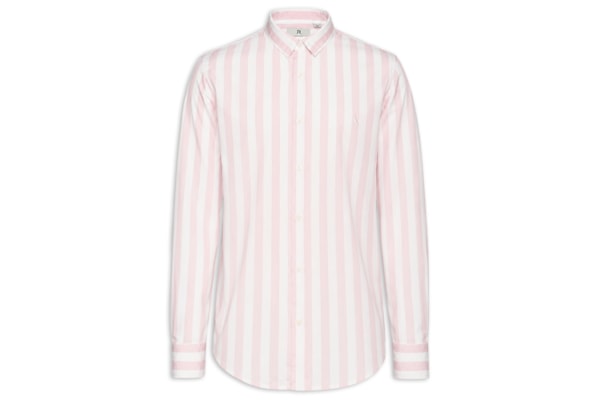Camisa Masculina Manga Longa Listras Erbe Co - Rosa