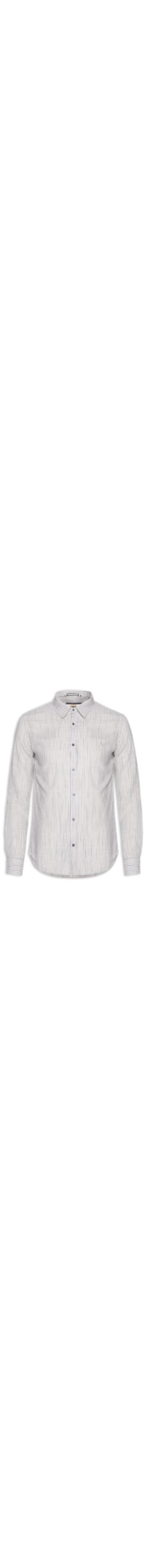 Camisa Masculina Manga Longa Listras James - Cinza