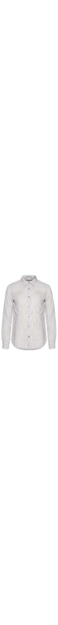 Camisa Masculina Manga Longa Listras James - Cinza