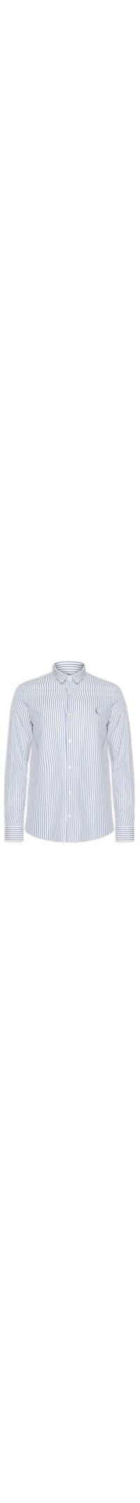Camisa Masculina Manga Longa Listras San - Azul