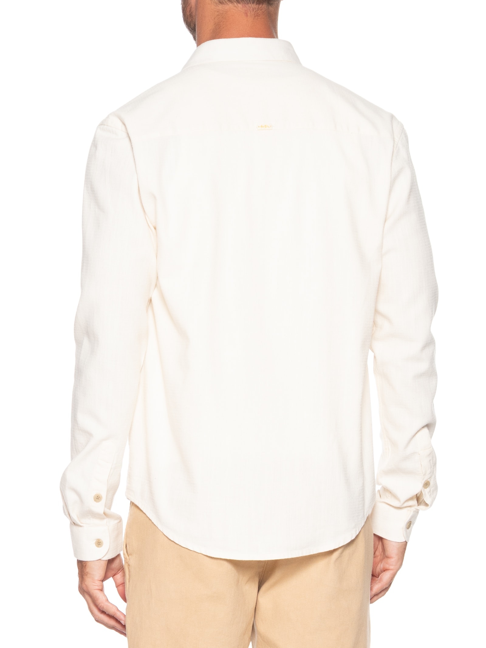 Camisa Masculina Manga Longa Magara Off White Foxton