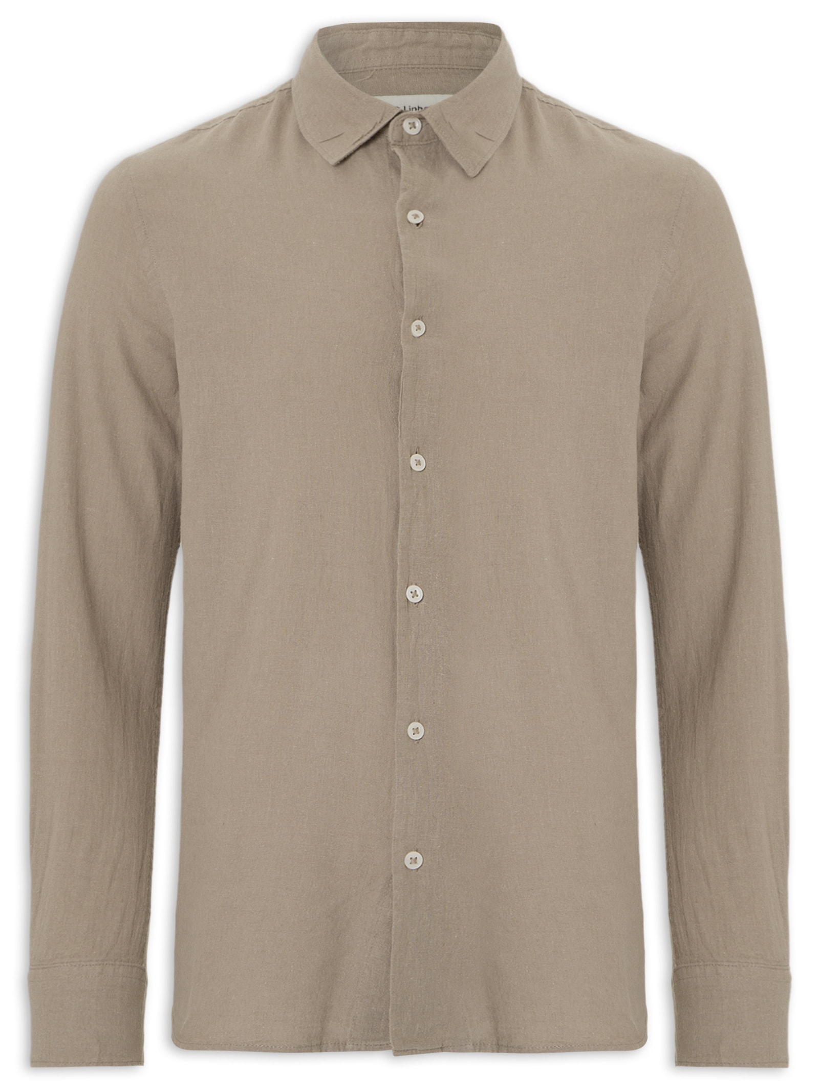 Camisa Masculina Manga Longa Marrom Hering