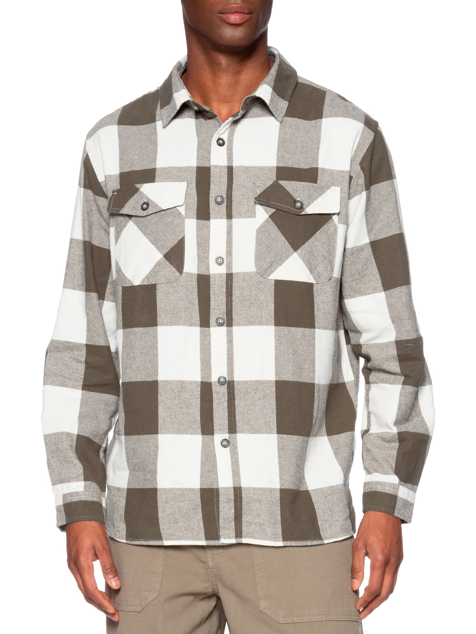 Camisa Masculina Manga Longa Marrom Hering