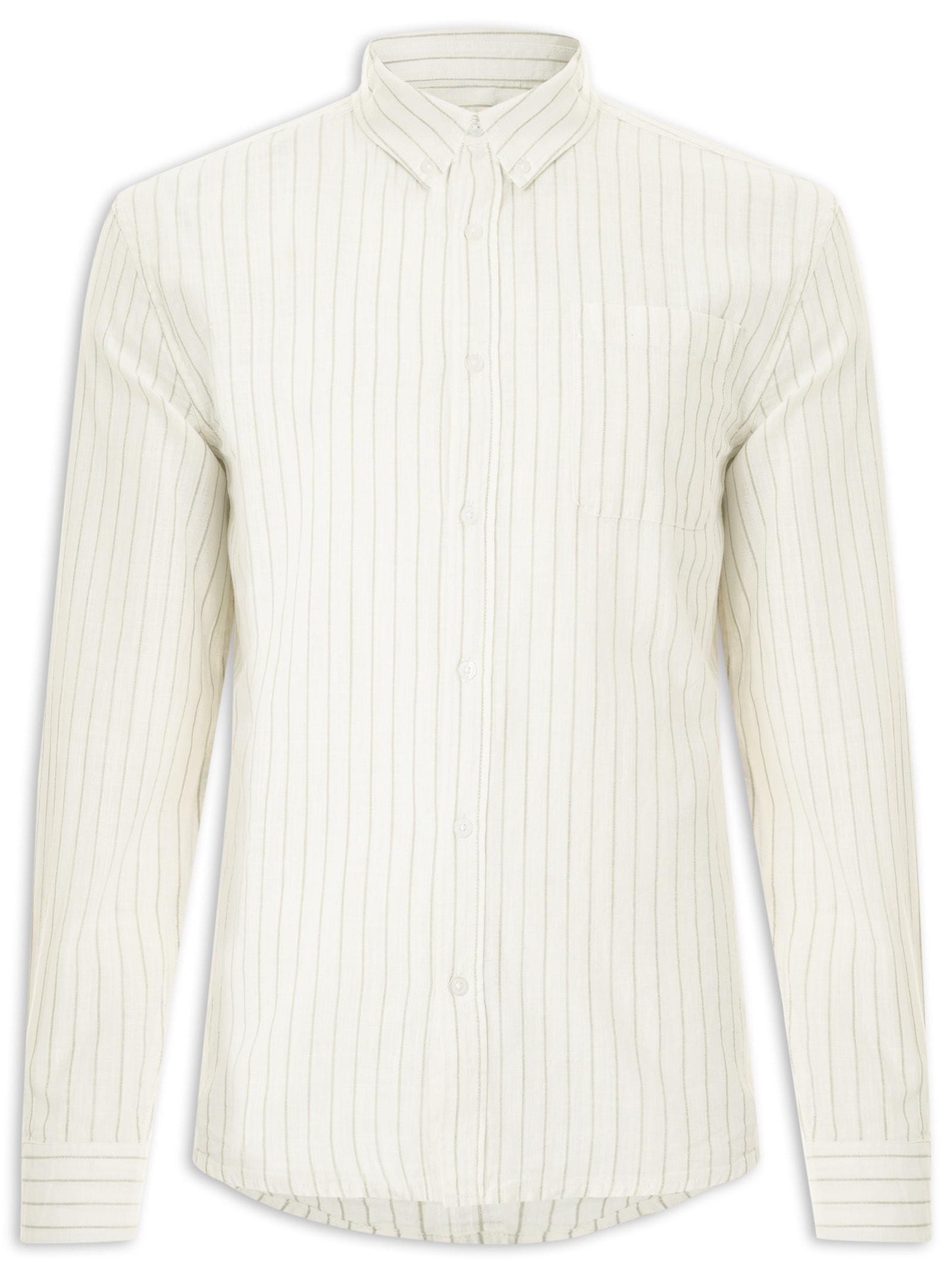 Camisa Masculina Manga Longa Off White Hering