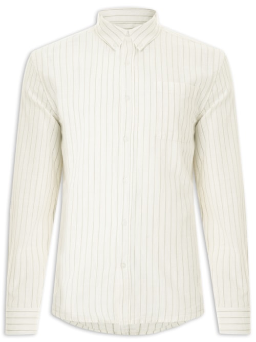 Camisa Masculina Manga Longa – Off White