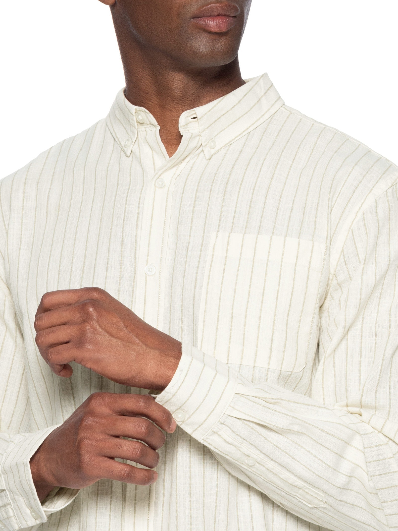 Camisa Masculina Manga Longa Off White Hering