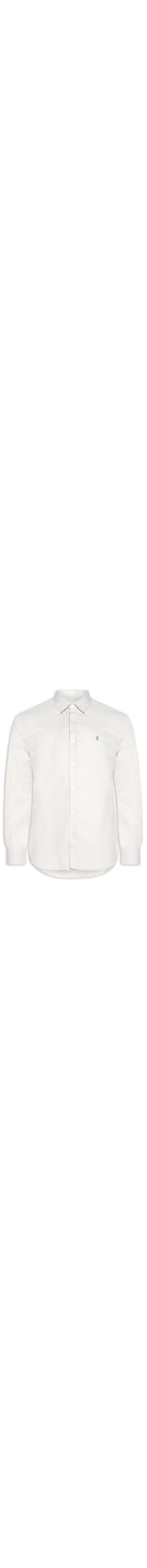 Camisa Masculina Manga Longa Oxford Comfort - Off White