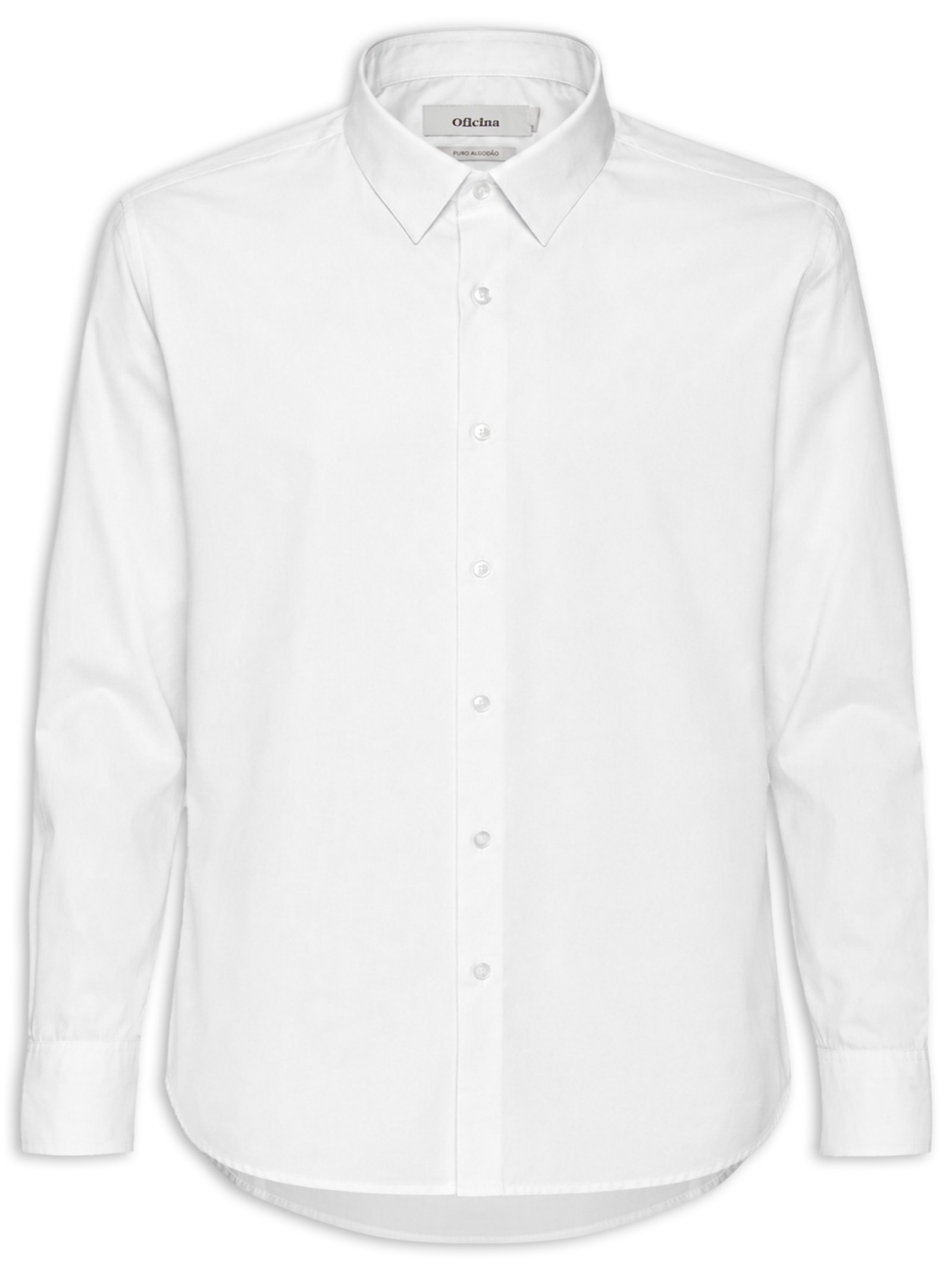 Camisa Masculina Manga Longa Paper Branco Oficina Reserva