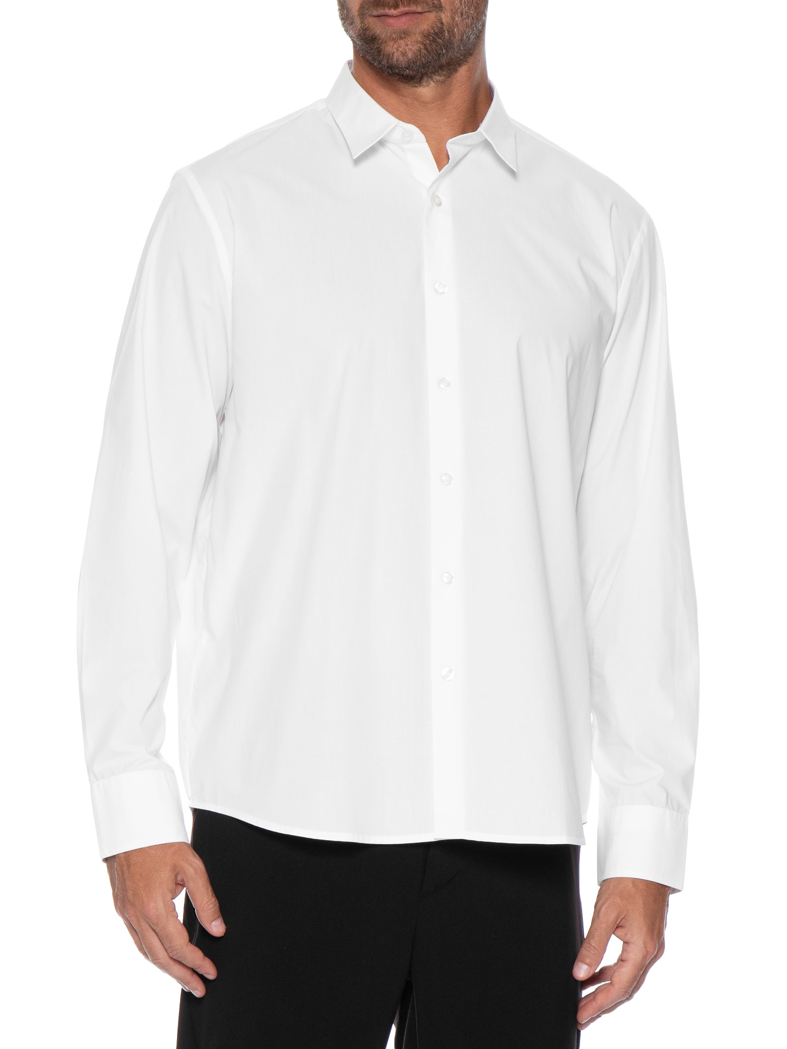 Camisa Masculina Manga Longa Paper Branco Oficina Reserva