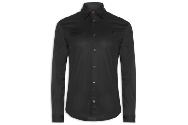 Camisa Masculina Manga Longa - Preto